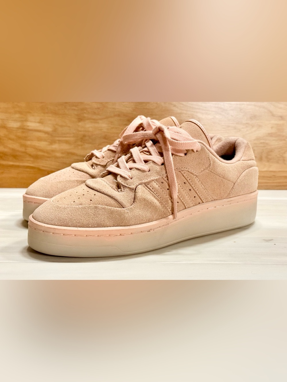 🔥 Adidas Rivalry Lux Low suede light pink size 7